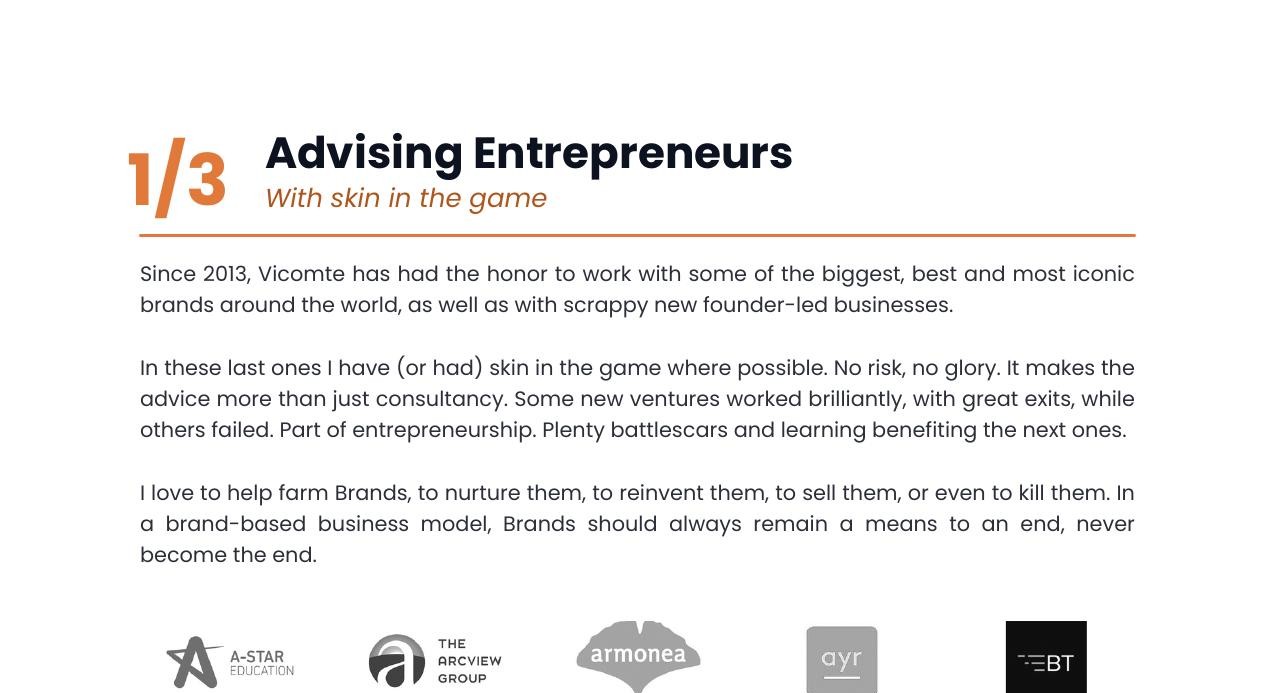 Advising Entrepreneurs — client logos