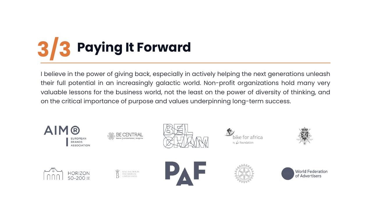 Paying It Forward — non-profit logos